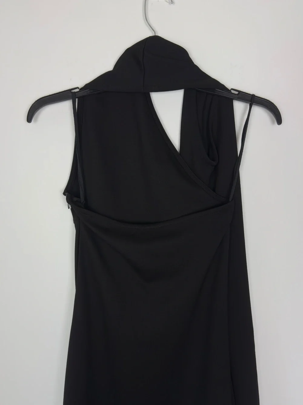 Marcella NYC Manhatten One Shoulder Midi Dress European Ponte Open Back Halter S - Picture 12 of 15